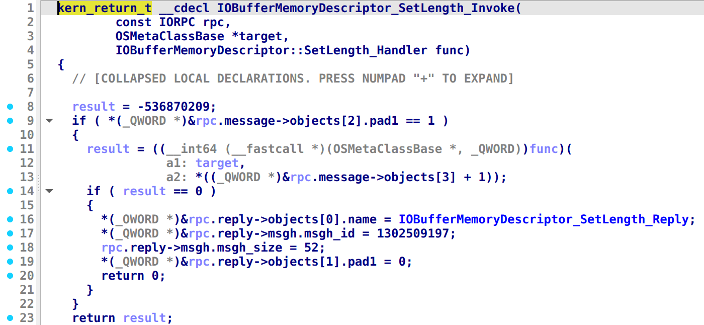 Stripped _Invoke function named from the reply it sends