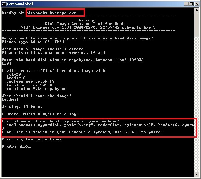 Develop your master boot record and debug it with IDA Pro and the Bochs ...