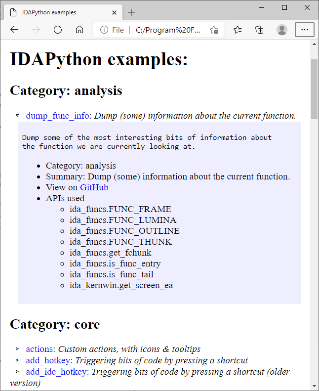 Igor’s Tip of the Week #124: Scripting examples – Hex Rays