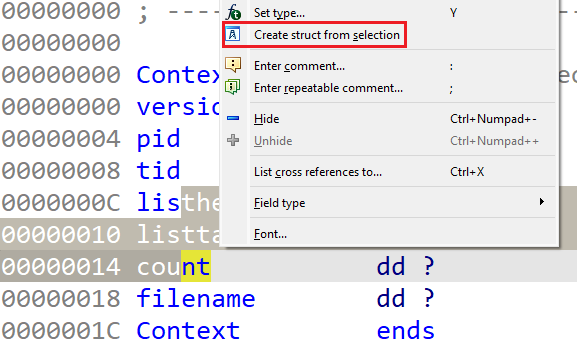 Igor’s Tip of the Week #161: Extracting substructures – Hex Rays