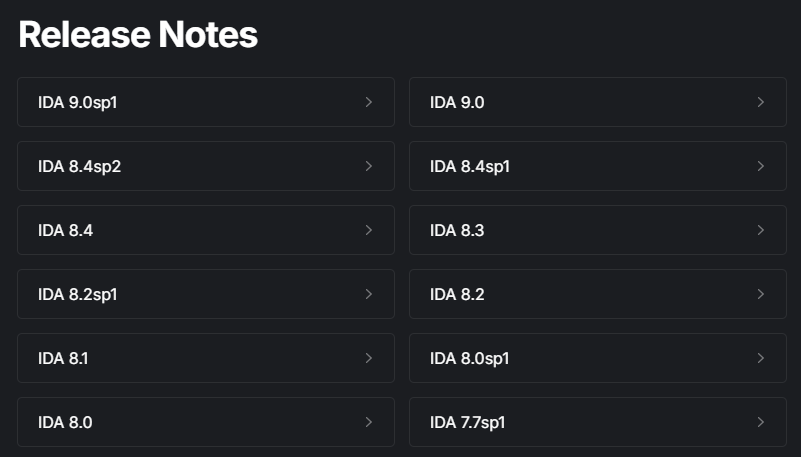 Where can I find release notes for specific versions?