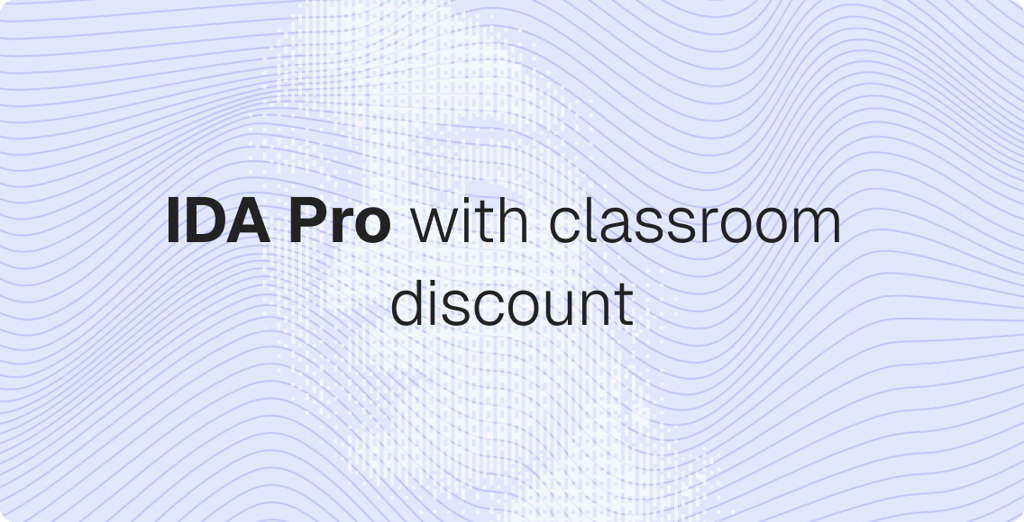 IDA Pro classroom discount background