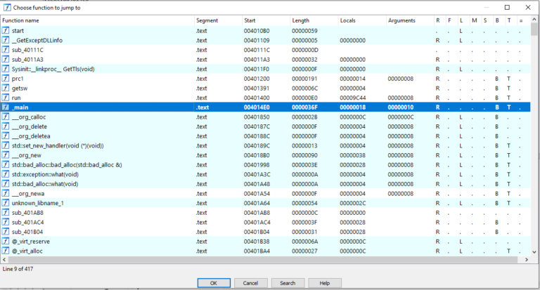 Igor’s tip of the week #28: Functions list – Hex Rays