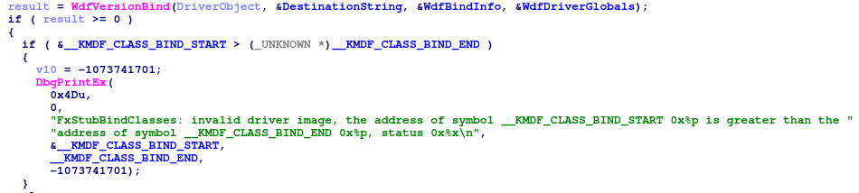 Common KMDF driver entry