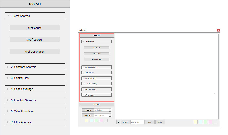 Figure 6: Tool explorer