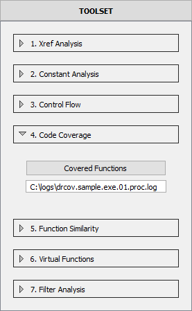 Figure 7: Tool arguments