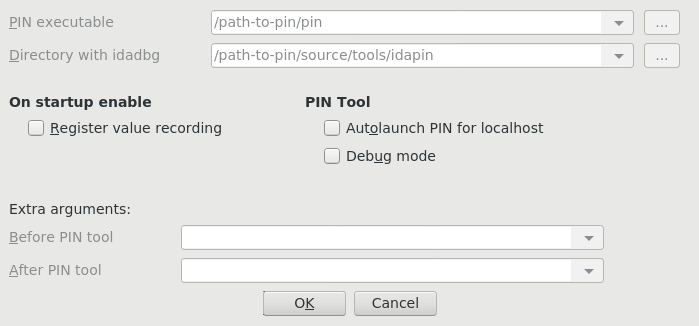 pin options remote